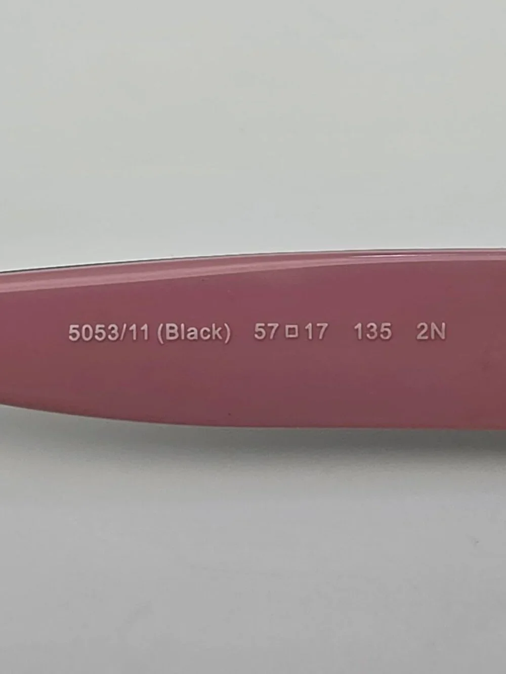 Coach HC 8001 L001 5053/11 Emma Black Gold on Pink Sunglasses Frame 57-17-135
